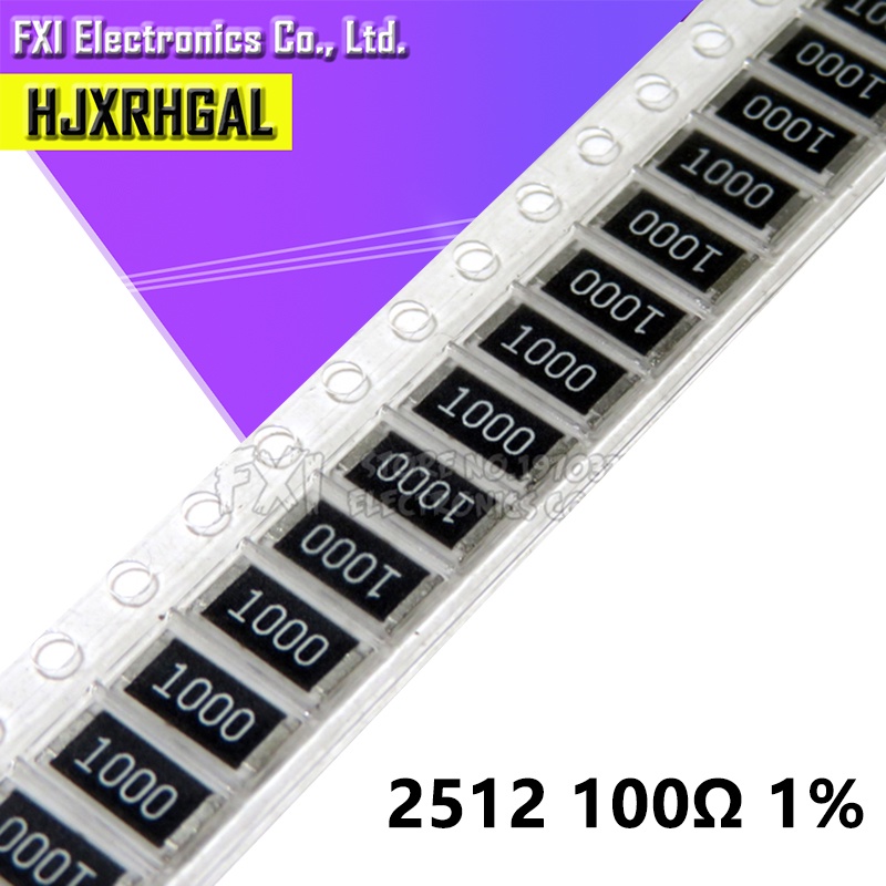50PCS 2512 SMD Resistor 100 ohm 1% 1W 100R 101 New original | Shopee ...