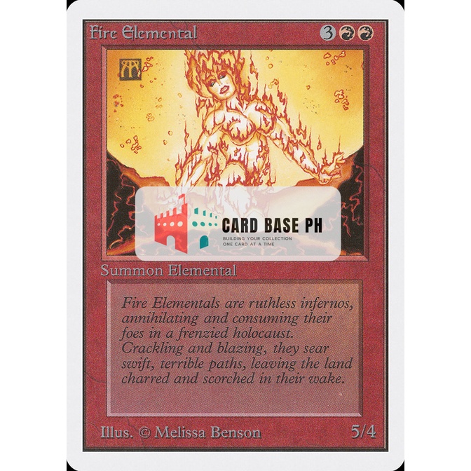 Fire Elemental(Unlimited) - Magic the Gathering Trading Card | Shopee ...