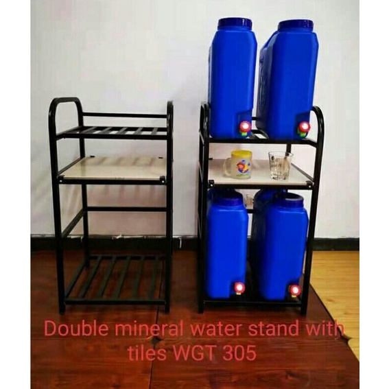 WATER GALLON RACK STAND (Double w/ tiles) WGT 305 Shopee Philippines