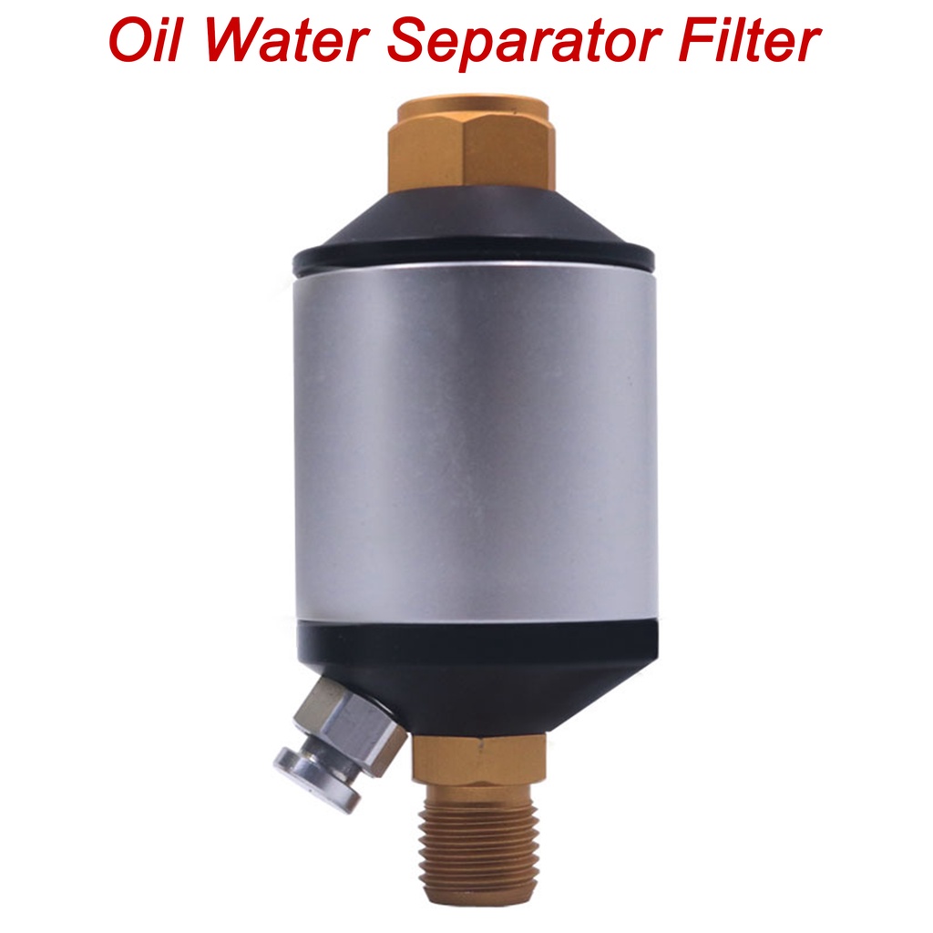 Air Oil Water Separator Filter Spray Gun Air Compressor Filter Dryer New 1/4" NPT Pneumatic