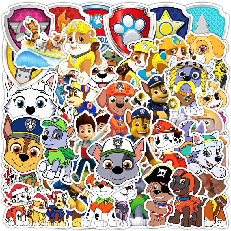 PAW Patrol Stickers (100 non-duplicate) Anime Cartoon Waterproof ...