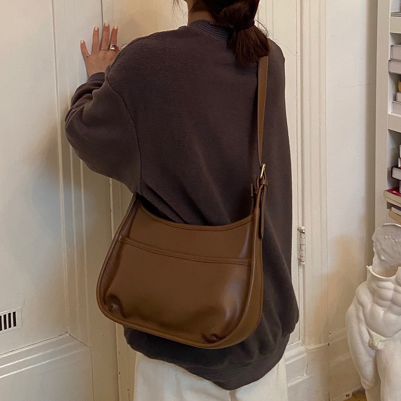 women's new minimalist armpit bag trendy Korean chic simple retro ...