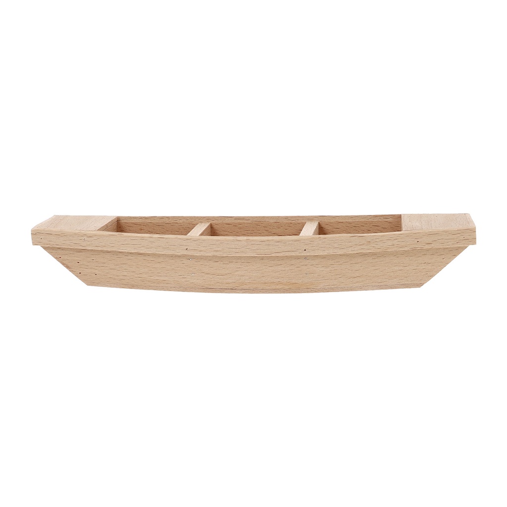 [READY STOCK] Unfinished Natural Wood Craft Boat Antique Wooden Toy ...