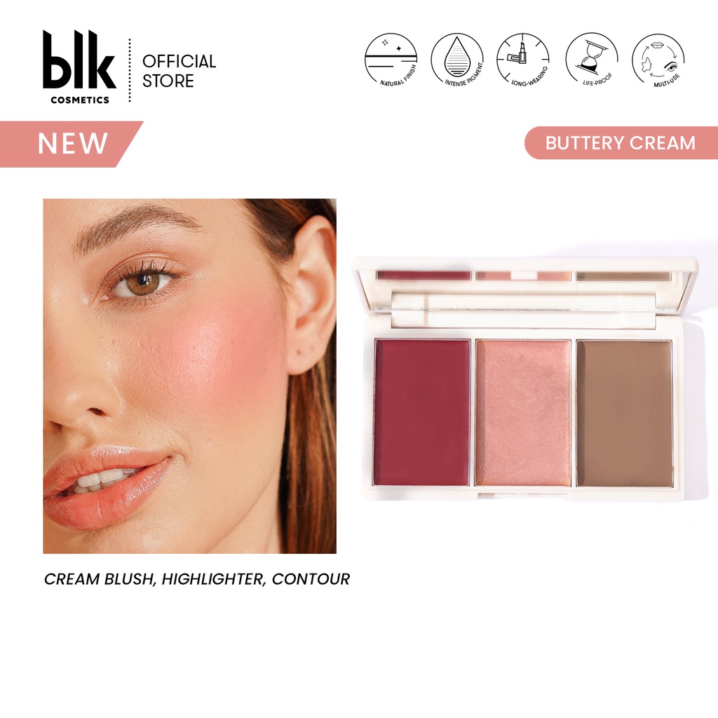 blk cosmetics daydream cream blush, highlighter and contour/bronzer