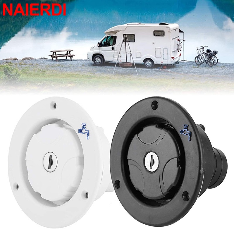 NAIERDI Gravity Fresh Water lnlet Water Fill Hatch Filler Cap for RV