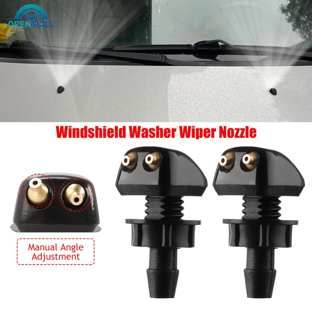 2Pcs Universal Front Windshield Washer Wiper Nozzle Sprayer for Honda