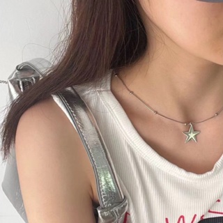 Y2K Aesthetic Hollow out Star Necklace Korean Fashion DIY Choker