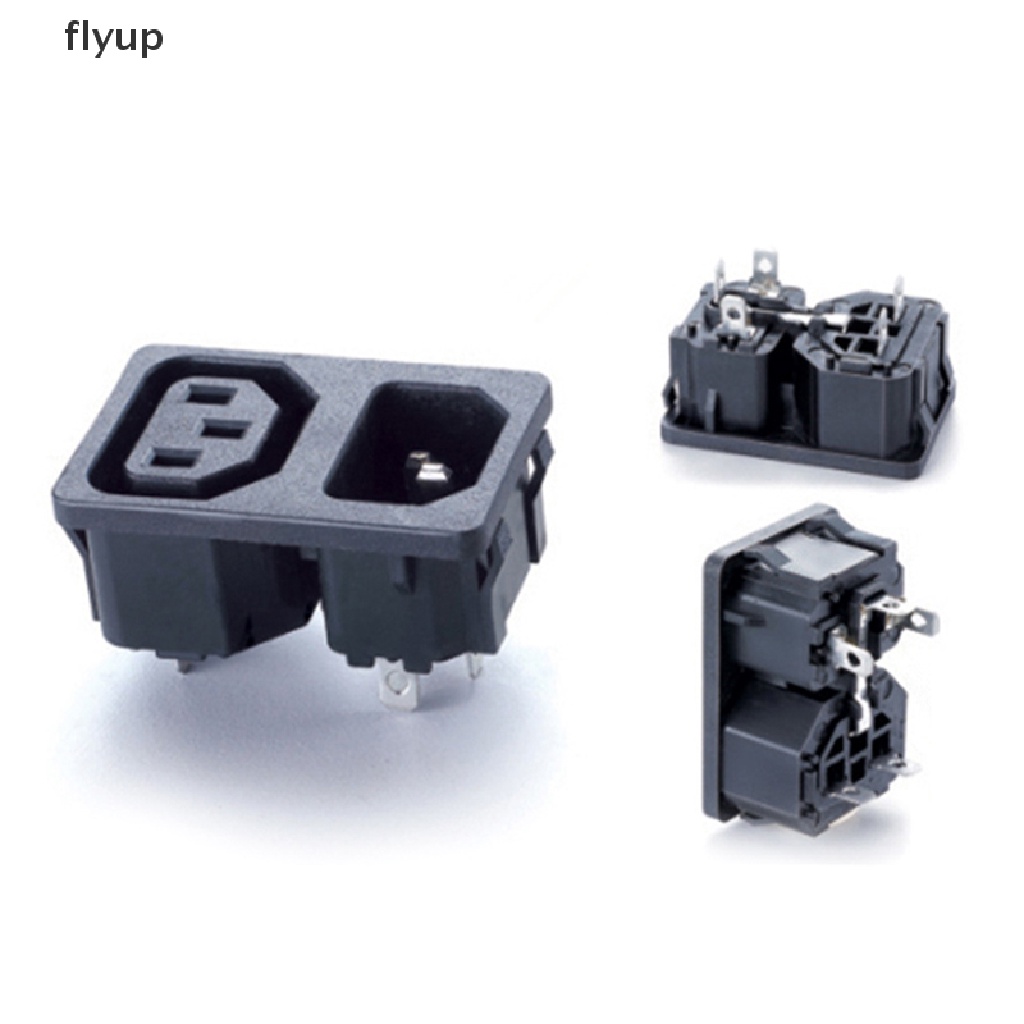 flyup C13 C14 In 1 Male Female Panel Mount Inlet Power Socket Connector ...