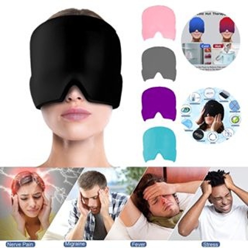 Cold Therapy Headache Migraine Relief Caps, Ice Headache Caps, Ice