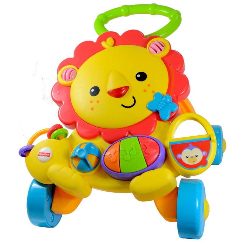 Fisher Price Lion Walker Push Walker Music Educational Kids Toy ...