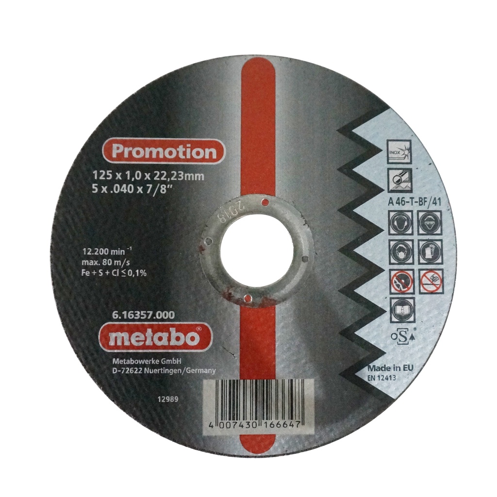 METABO Cutoff Wheel Stainless Steel 5" (16357) Shopee Philippines