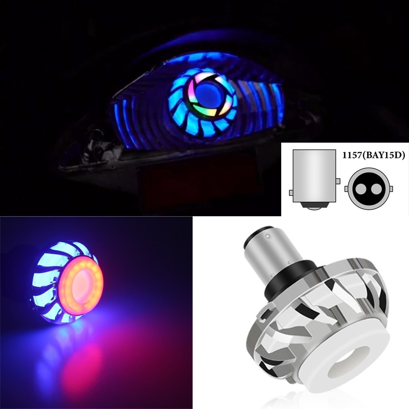 LED Motor Brake Light Tail Light 1157 BAY15D P21/5W Motorcycle Strobe