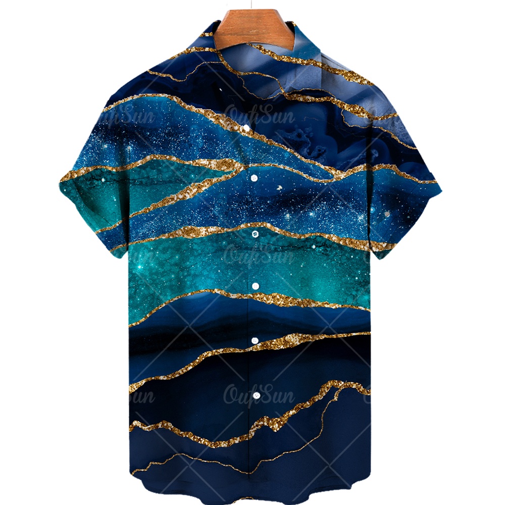 Unisex 2022 Cool Abstract Rendering Tie Dye 3d Print Hawaiian Shirts ...