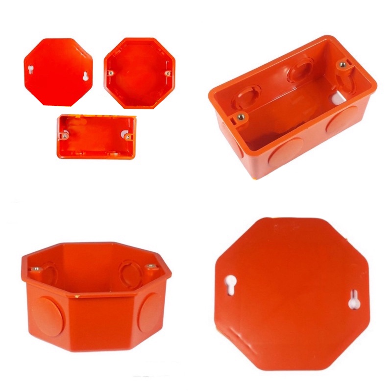 pvc orange Junction box, Utility box, Junction box cover for electrical