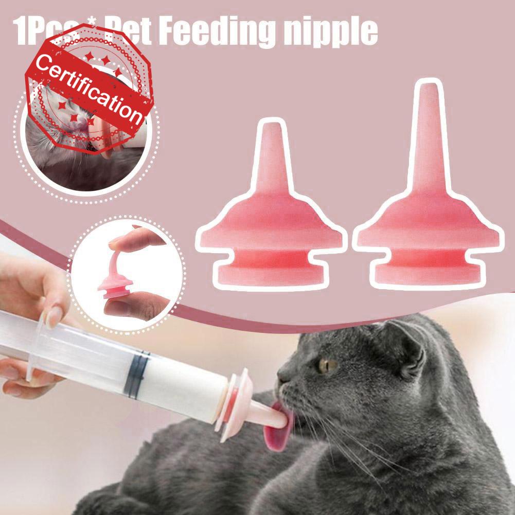 Pet Silicone Pacifier Feeding Artifact Kitten Pink Feeding Pacifier