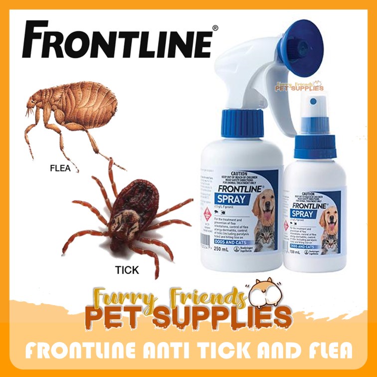 FRONTLINE SPRAY Against Ticks and Fleas (for dogs and cats) Shopee