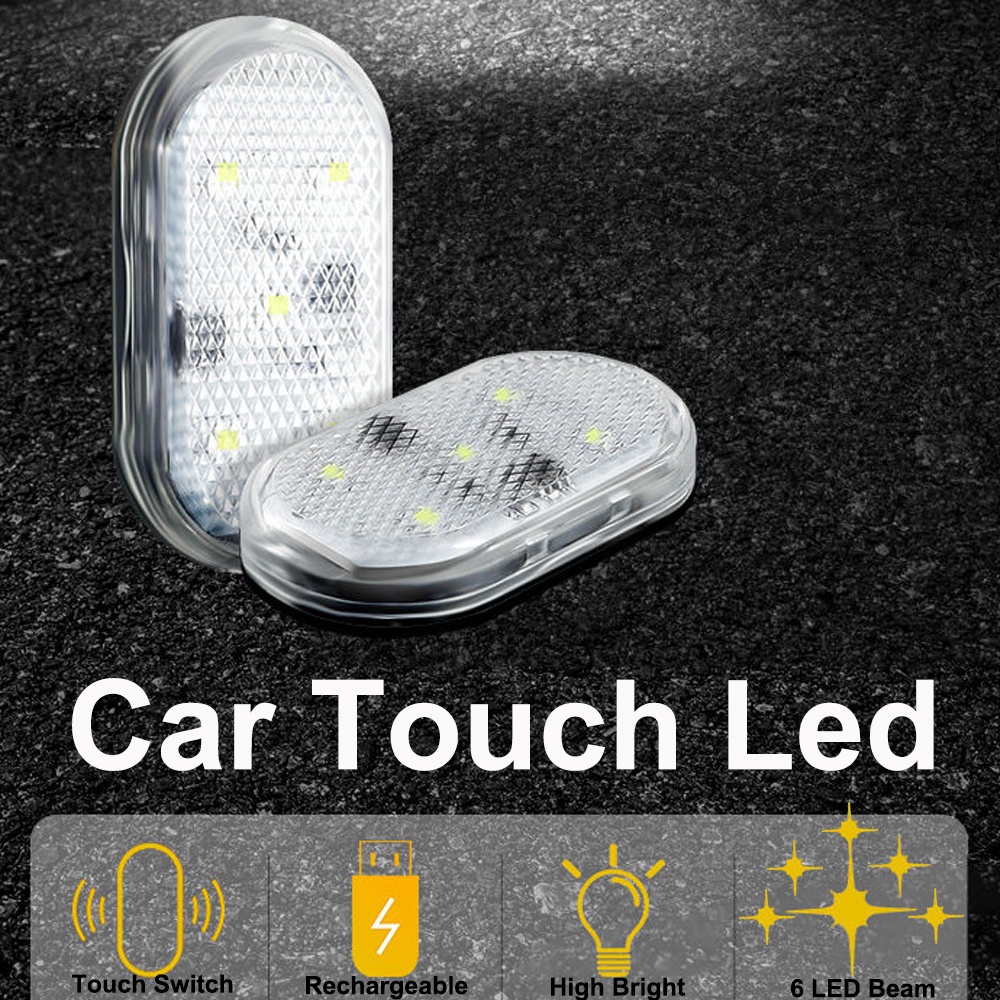 [Ready Stock] Car LED Touch Lights Wireless Interior Light Auto Roof