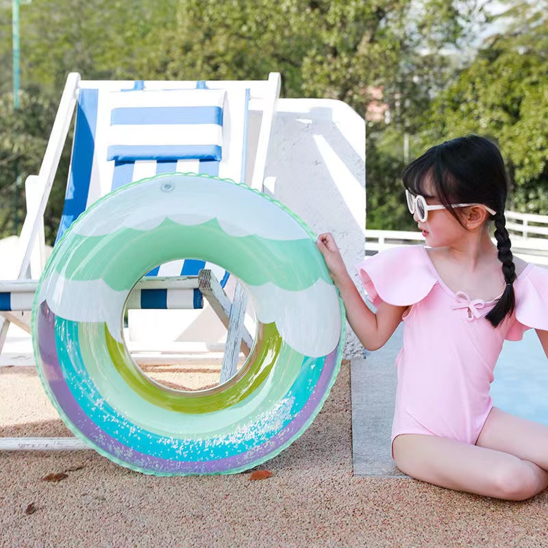 Salbabida Inflatable Swimming Ring Ink Splash Art Design Air Nozzle ...
