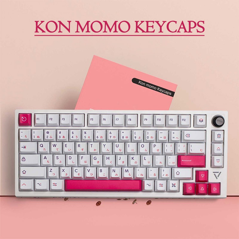 Kon Momo Keycaps PBT Dye-sub Cherry Profile Keycap Custom Keycaps ...