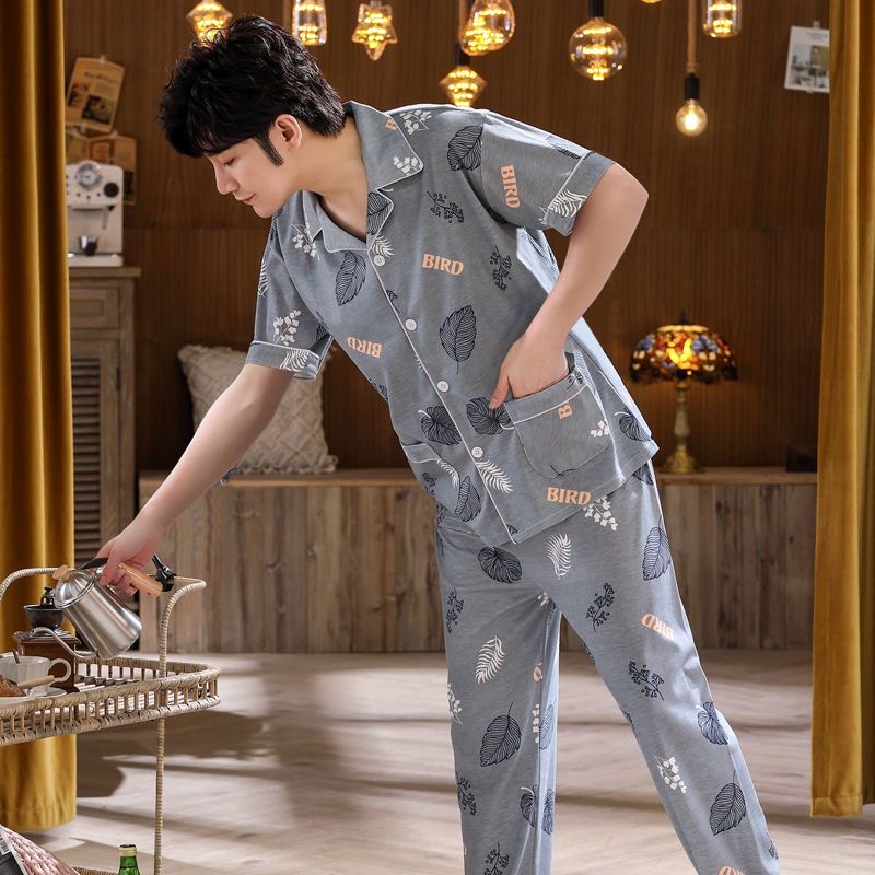 CAND Men’s Cotton Sleepwear Terno Pajama Set Size XL/XXL/XXL Shopee