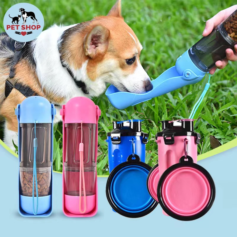 Pet Dog Outdoor Water Bottle Travel Portable Pet Dog Water Feeder Dog