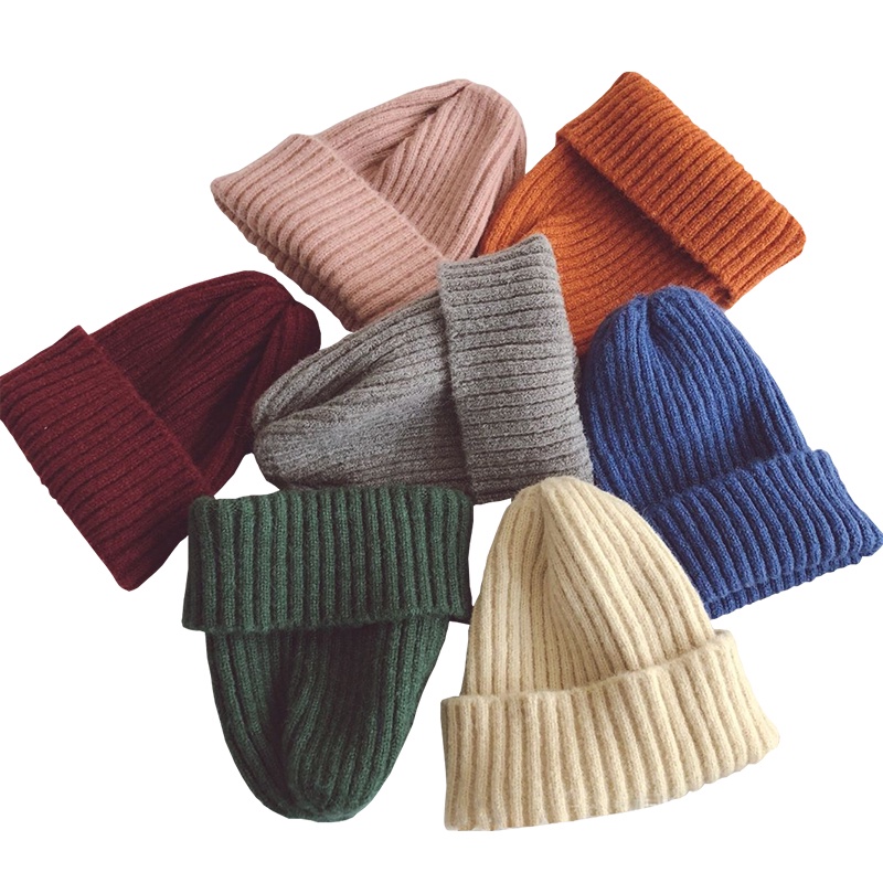 Warm Baby Winter Hats for Kids Children Knitted Baby Boy Cap Kids Baby