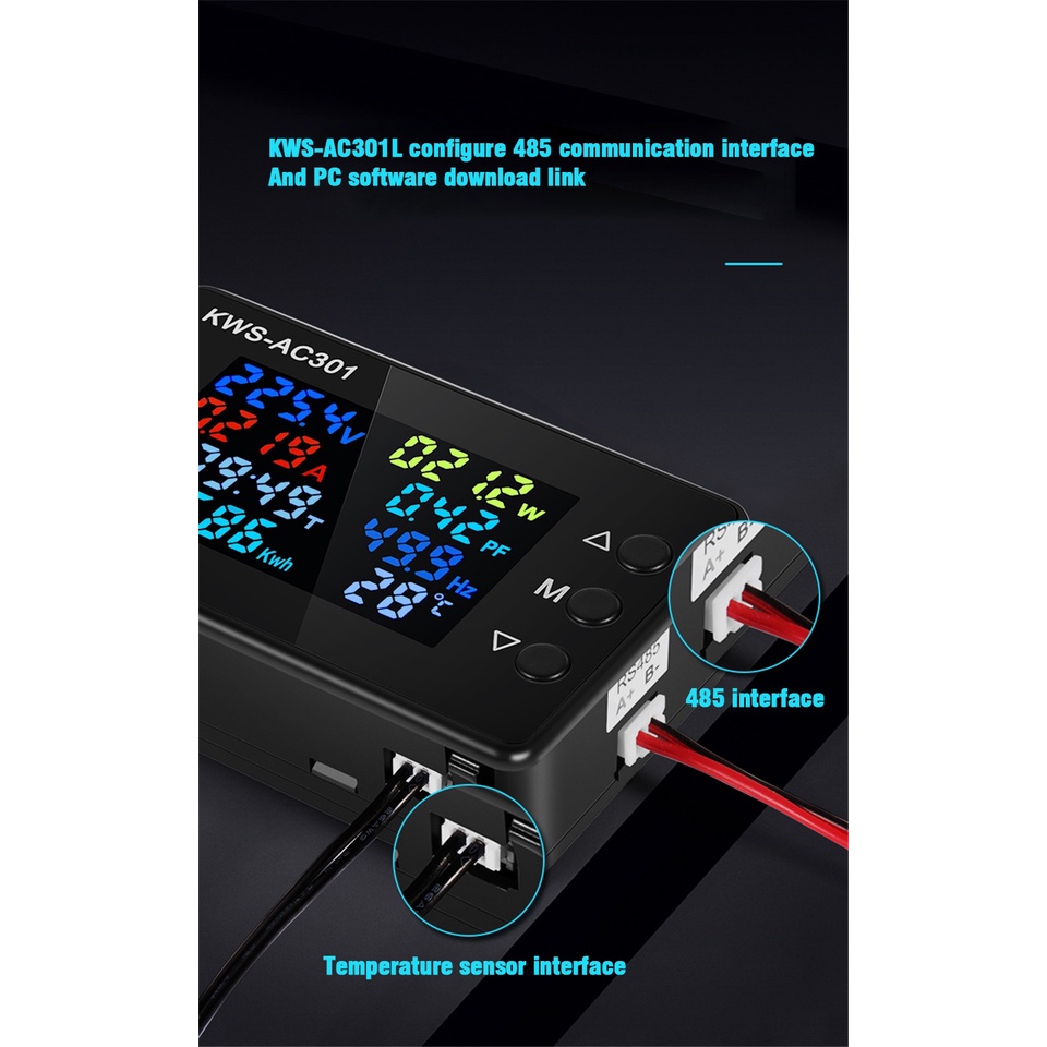 LIGHTTIME NEW Digital Electric energy tester Voltmeter Ammeter AC 50 ...