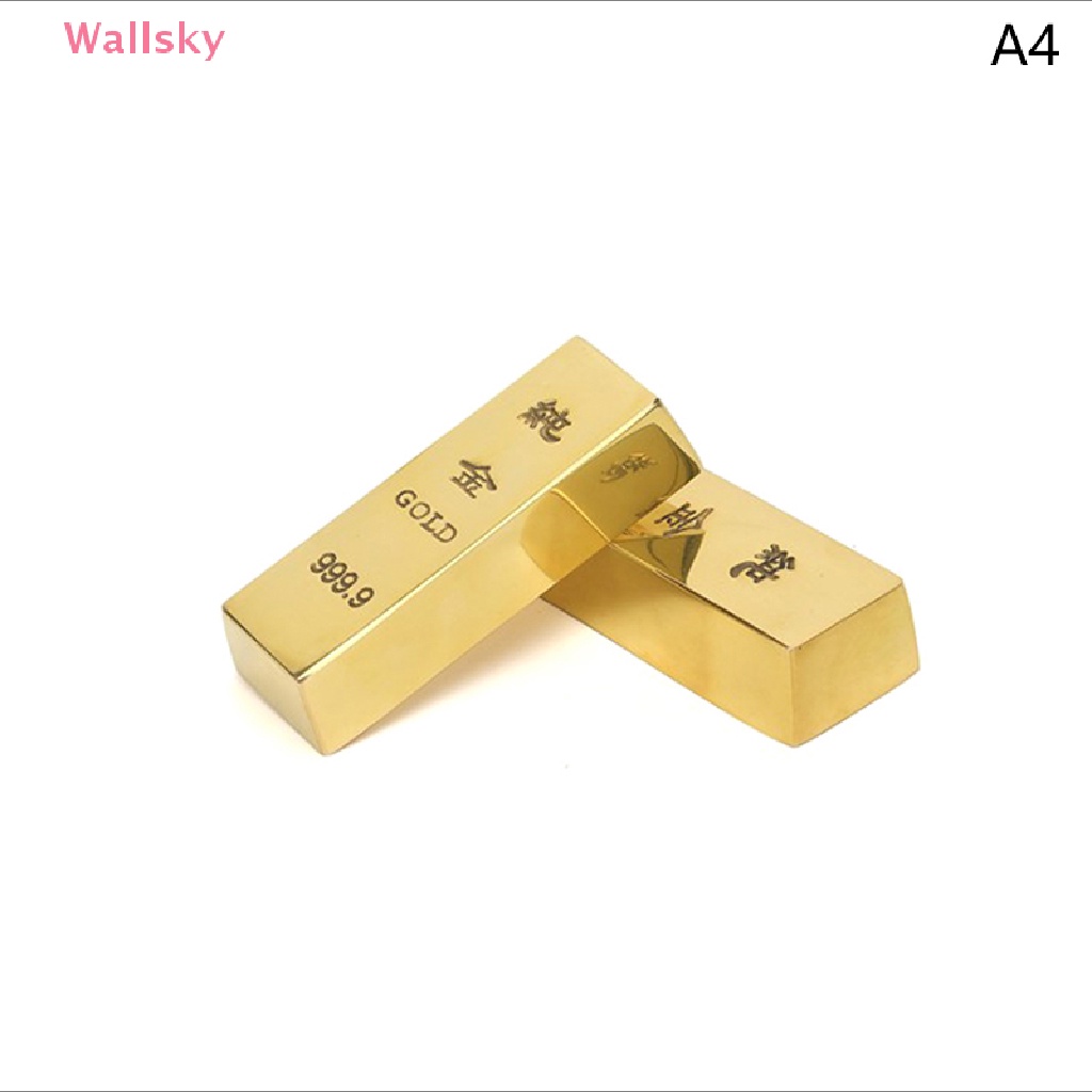Wallsky> Pure copper imitation gold bar fake gold bar ingot brass solid ...