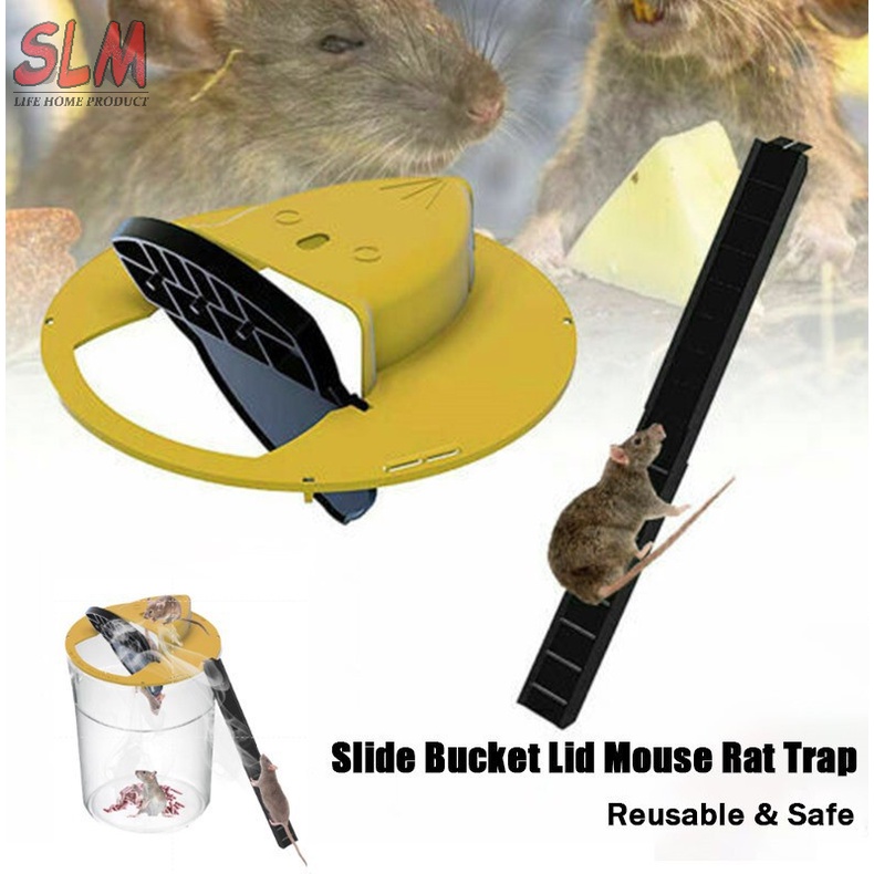 Mouse Rat Trap bucket easy installation humane and efficient flip