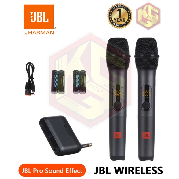 JBL Wireless Microphone Dual Wireless System Ultra HD Vocals for ...