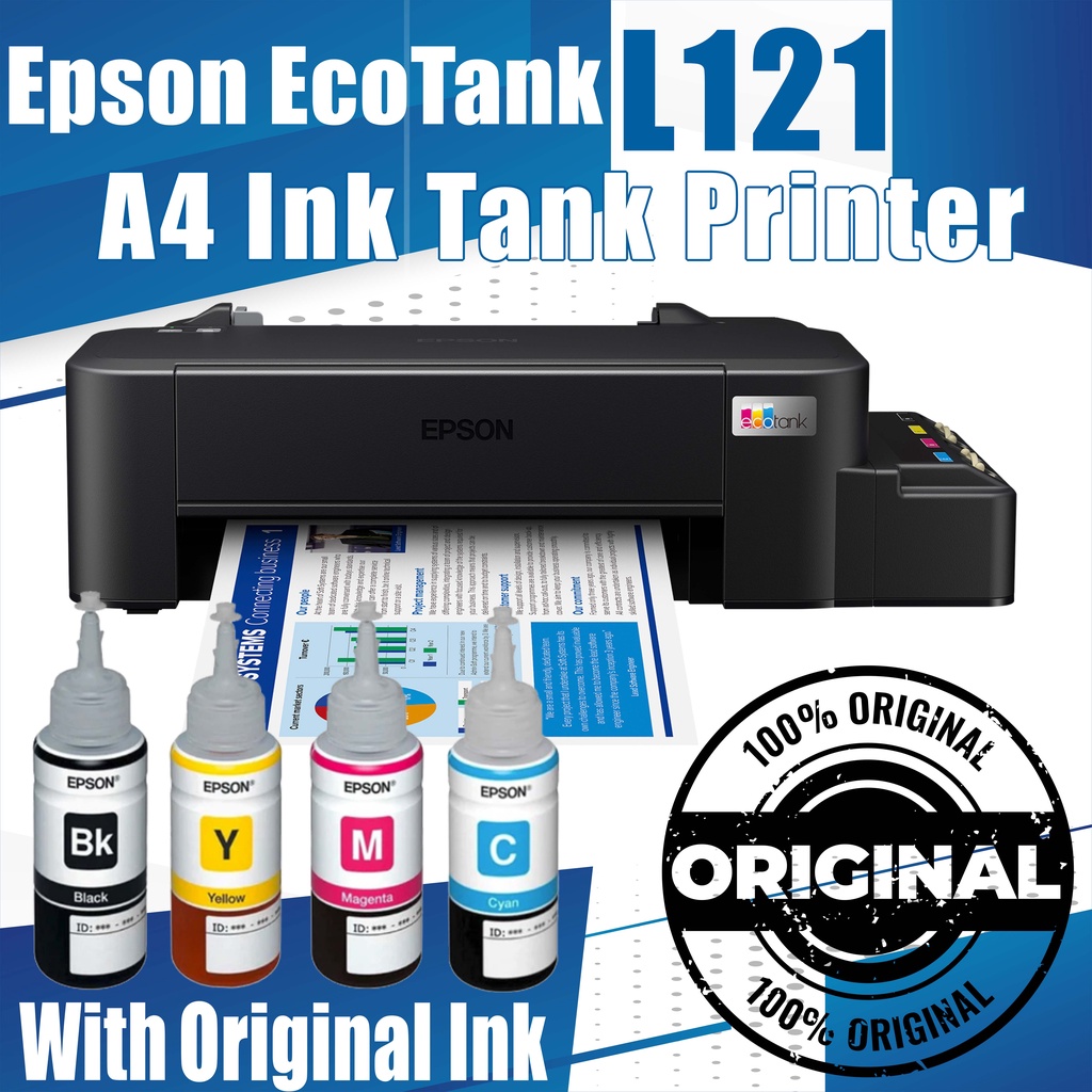 Epson EcoTank L121 A4 Ink Tank Printer | Shopee Philippines