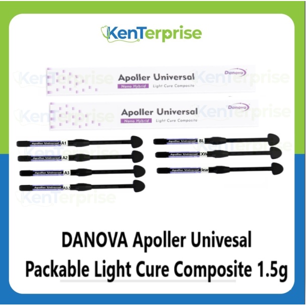 DANOVA Apoller Univesal Packable Light Cure Composite 1.5g (Nano Hybrid