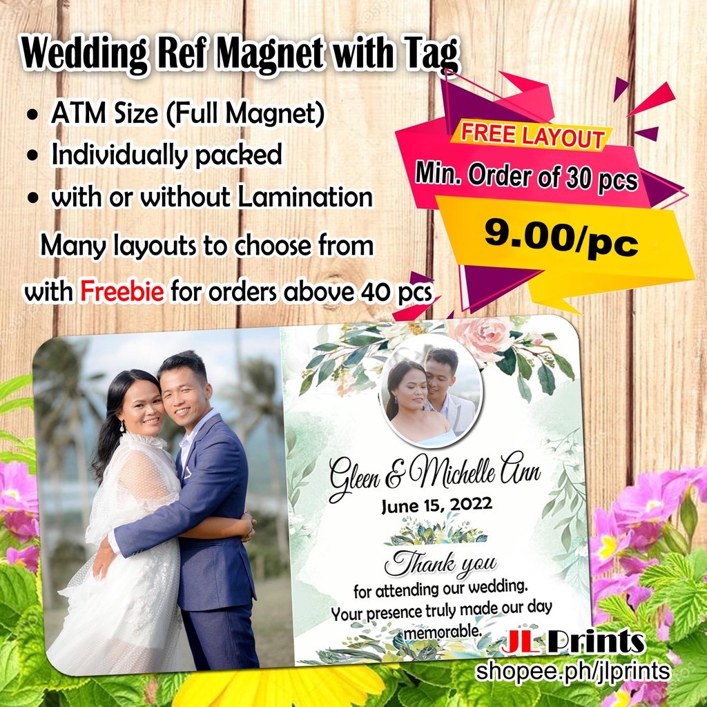 Ref Souvenir for Wedding Minimum order of 30pcs Shopee