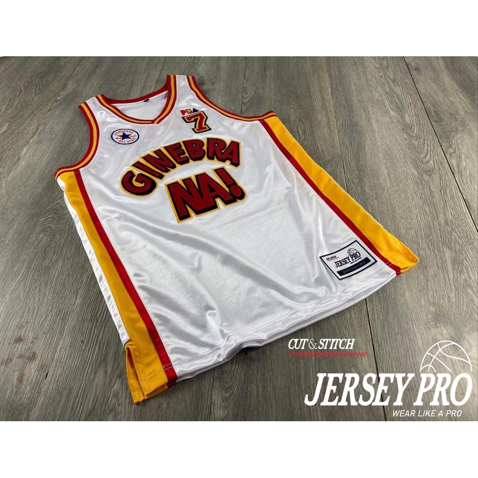 PBA Basketball Jersey GINEBRA Full Sublimation Design Red White