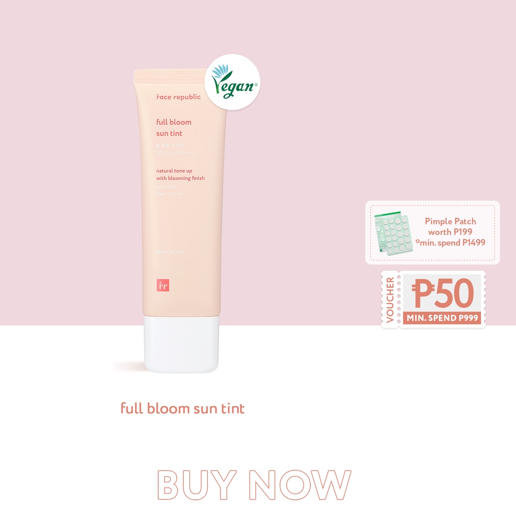 Face Republic Full Bloom Sun Tint SPF50+ PA++++ 50mL [ Reef Safe