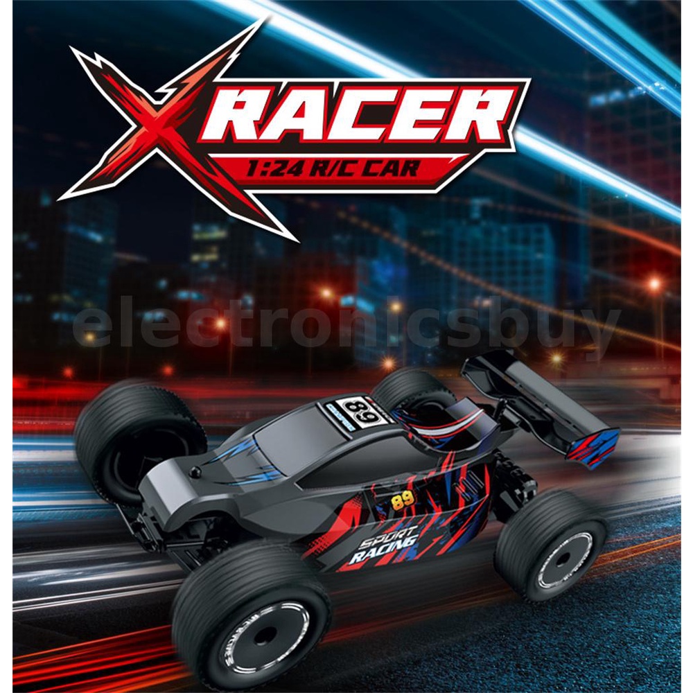 Remote Control 1:24 High Speed Rechargeable RC Racing Car Fast Racing ...