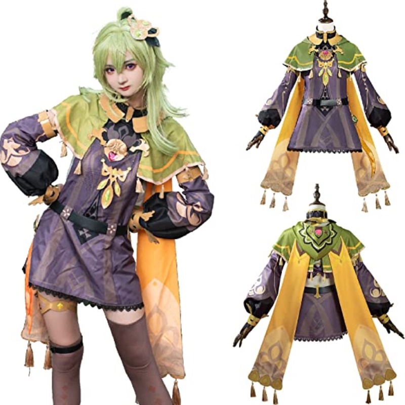 CoCos-SSS Game Genshin Impact Collei Cosplay Costume Game Genshin Impact  Sumeru Cosplay Collei Cute Girl Anime Costume and Wig