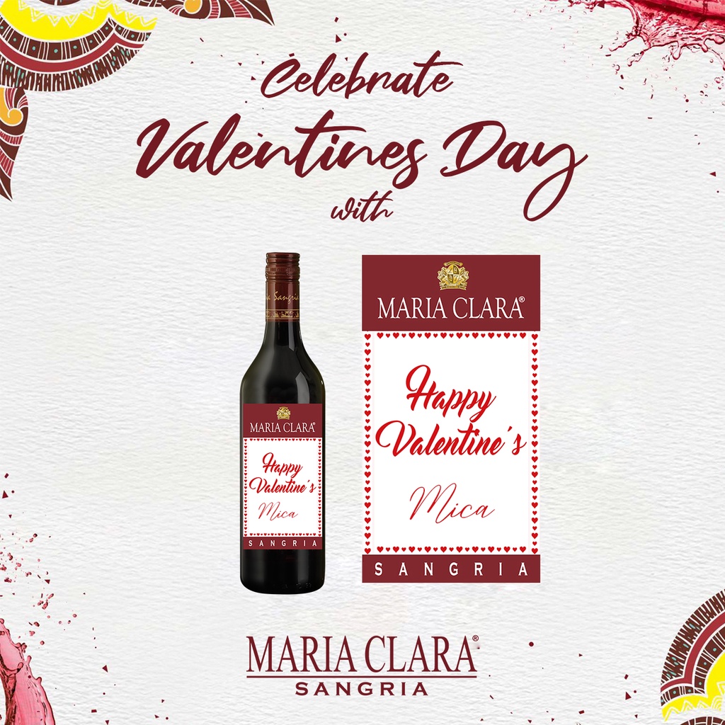 Maria Clara Sangria Customized Label 750ml | Shopee Philippines