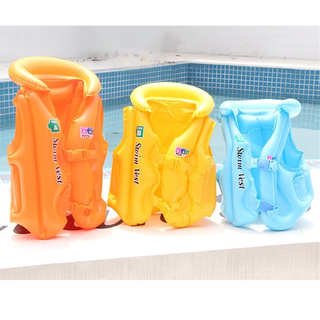4-8y/o Kids Life Jacket Inflatable Swimming Life Vest | Shopee Philippines
