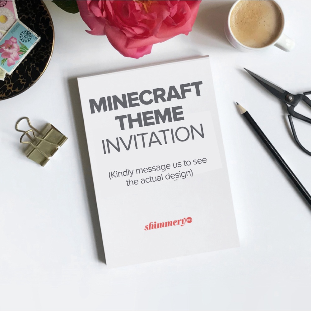 3R/4R-sized Minecraft Mario Sonic Roblox Theme Birthday Invitation ...