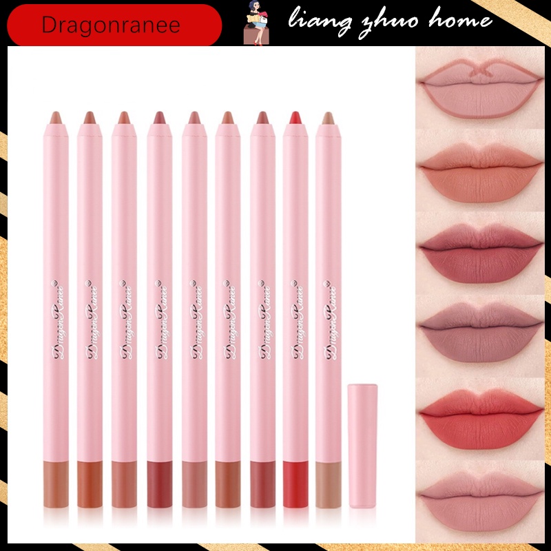 Dragon Ranee 12 Colors Lipstick Lip Liner Pen Long Lasting Matte Lip ...