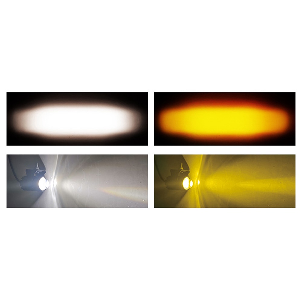 Motorcycle 2 color Dual Fisheye Lens LED Light Headlight with ...