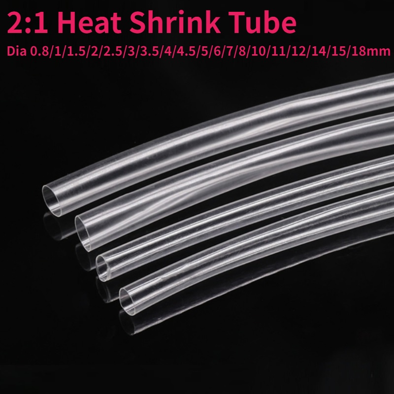 Ultra Thin Transparent Clear Heat Shrink Tube 21 Shrinkable Tubing