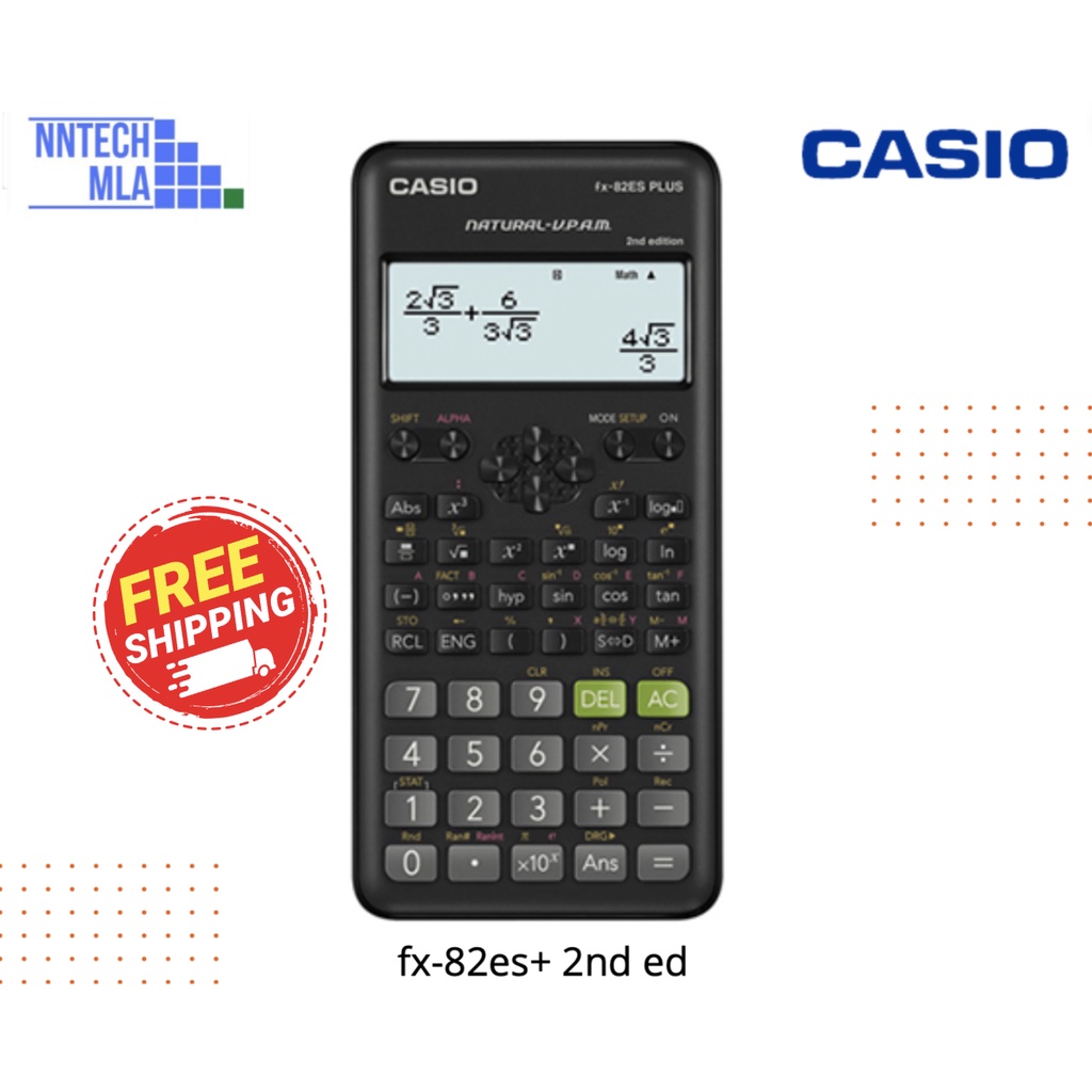 Casio Fx82es Plus 2nd Edition Scientific Calculator with free case e booklet Shopee Philippines