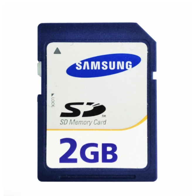 Samsung 2GB SD Standard Memory Card Blue Secure Digital 2GB For Cameras