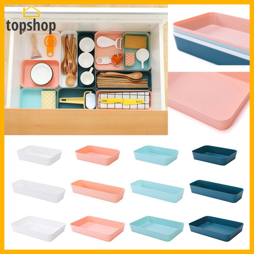 Desktop Stationery Storage Case Drawer Storage Box Tray Shallow