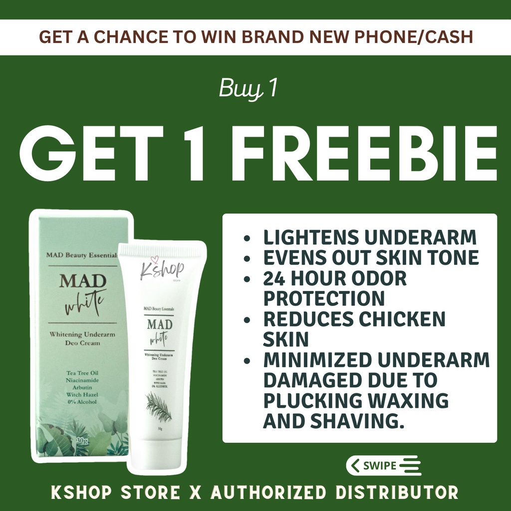 MAD Beauty Essentials MAD White Whitening Underarm Deo Cream Chicken