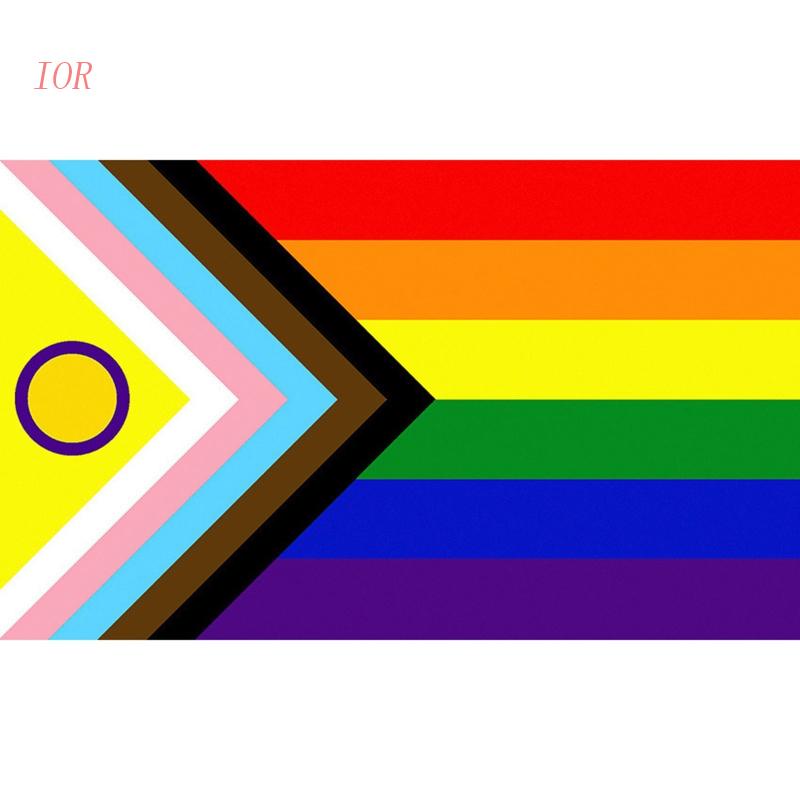 Progress Pride Rainbow Flag 3x5 Feet - LGBTQ+ Gay Lesbian Trans POC Pride Flag, 100% Polyester, New With Tags 3 thumbnail image