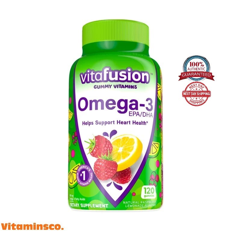 Vitafusion Omega3 Gummy Vitamins, Helps Support Heart Health (120