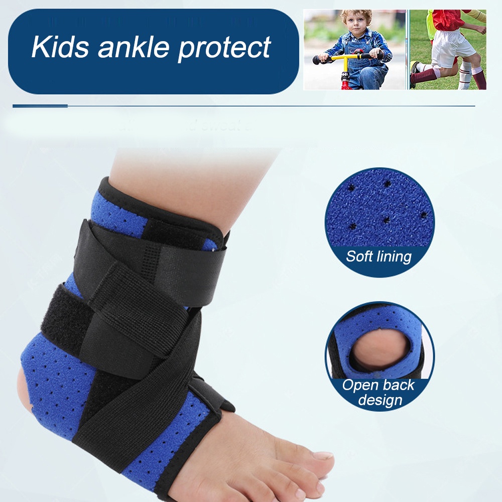 1Pcs Ankle Brace Compression Ankle Stabilizer with Splint for Kids